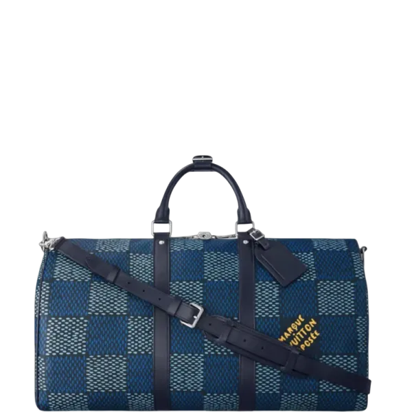 Louis Vuitton Blue Keepall Bandoulière Bag N40861 – 19.7 In/50 cm