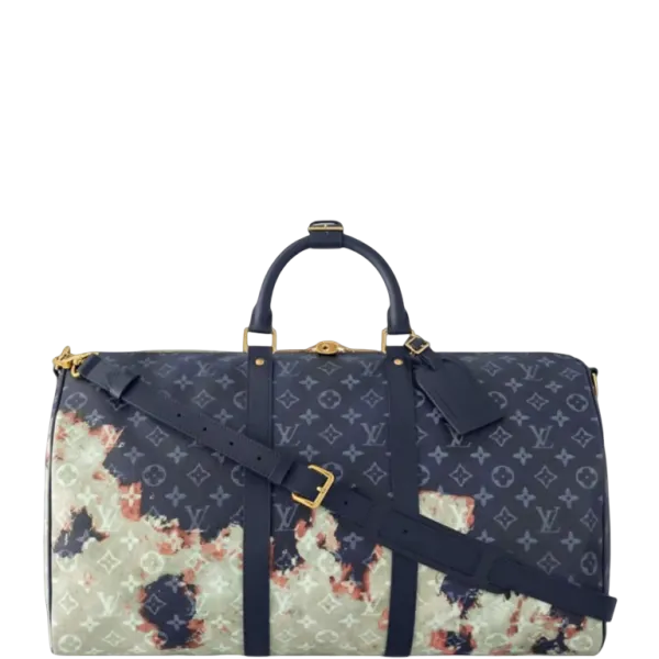 Louis Vuitton 19,7in/50cm M23773 Bag Blue  Keepall Bandoulière 50