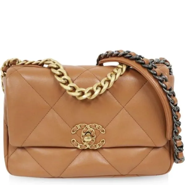 Chanel 19 Handbag Brown