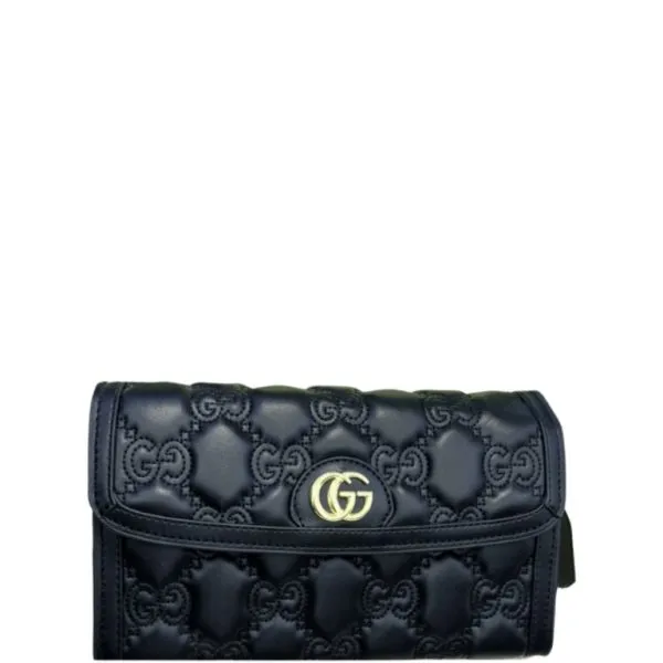 Gucci Matelasse Wallet Black 23cm