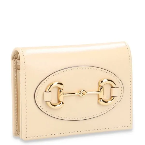 Gucci Horsebit 1955 Card Case Wallet 11cm Begie 621887 0yk0g 9830