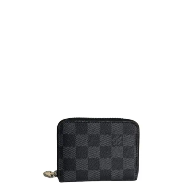 Louis Vuitton Zippy Coin Purse Damier Graphite Wallet 11cm N63070