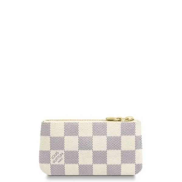 Louis Vuitton Damier Azur Coated Canva Key Pouch 12cm N62658