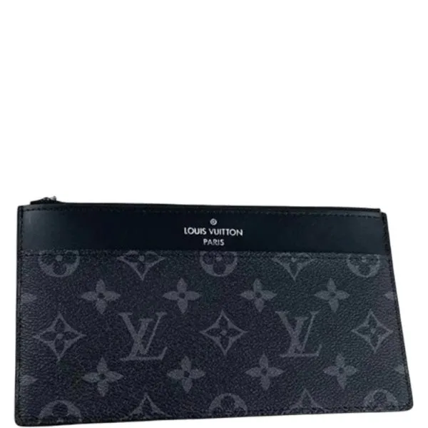 Louis Vuitton Monogram Slim Purse Full Black M80348