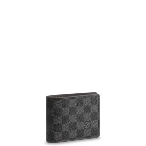 Louis Vuitton Multiple Wallet Damier Graphite Black And Navy Blue 11cm N63260