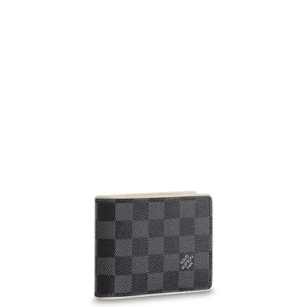Louis Vuitton Multiple Wallet Damier Graphite Black And Grey 11cm N64434