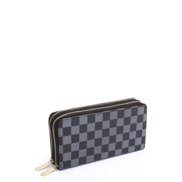 Louis Vuitton Long Double Zipper Wallet Damier Graphite Canvas 19cm