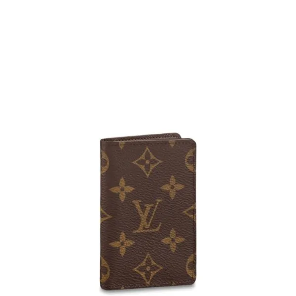 Louis Vuitton Pocket Organizer Monogram Eclipse Canvas Brown 11cm M60502