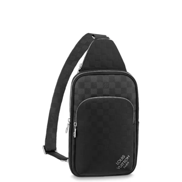Louis Vuitton Avenue Slingbag 31cm Black And Grey N40439