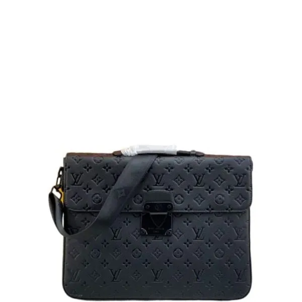 Louis Vuitton S Lock Briefcase Black 39cm
