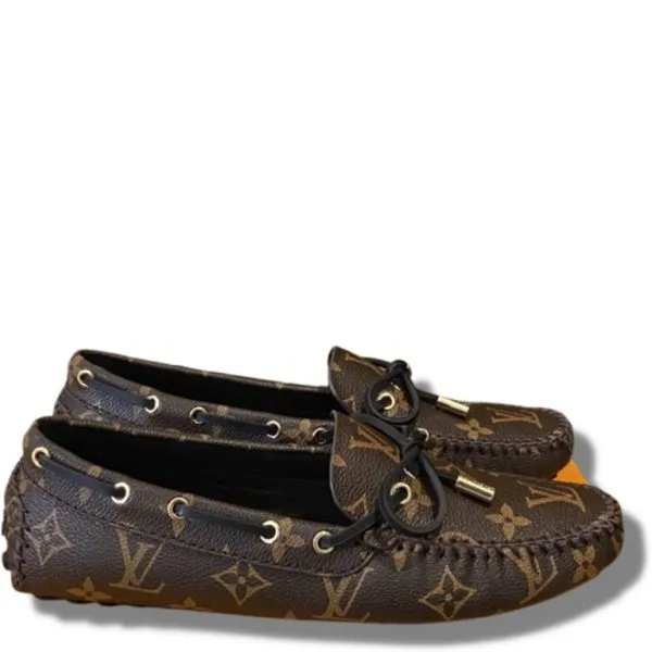 Louis Vuitton Gloria Flat Loafer Brown