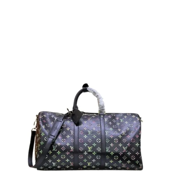 Louis Vuitton Monogram Keepall Bandouliere Black 50 cm M41416
