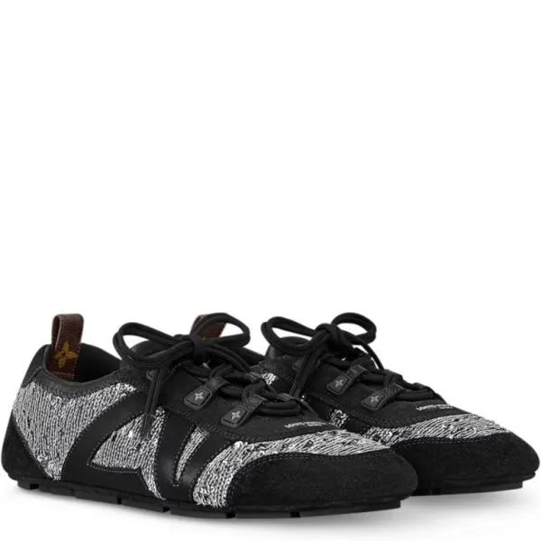 Ouis Vuitton LV Sneakerina Black/Silver