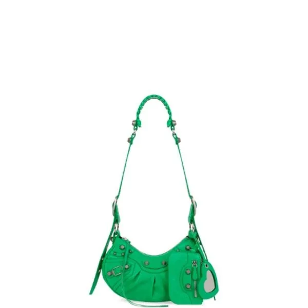 Balenciaga Le Cagole XS Shoulder Bag in Green 25cm