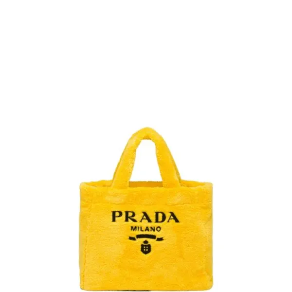 Prada Terry Tote Bag Yellow 41cm