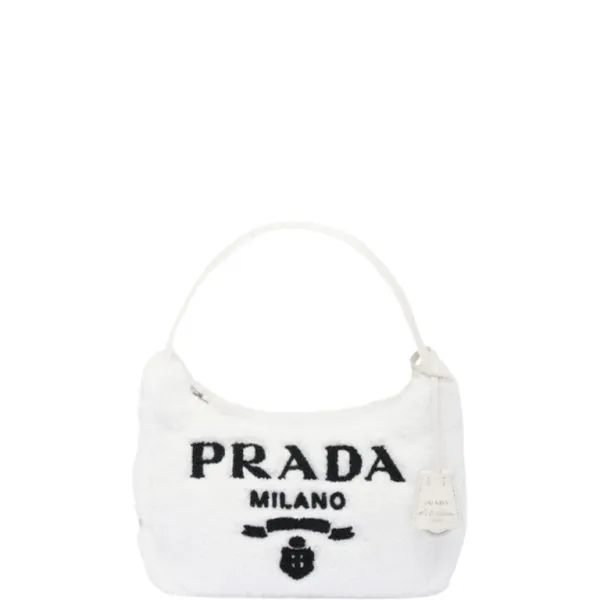 Prada Re-Edition 2000 Terry Mini Bag White 22cm 1ne515 2dxo F0964