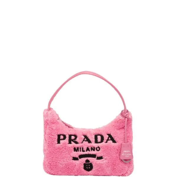 Prada Re-Edition 2000 Terry Mini Bag Pink 22cm
