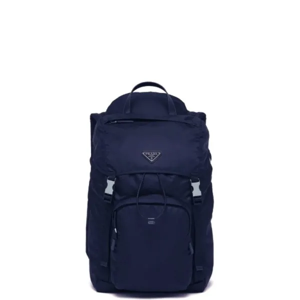 Prada Backpack in Re-Nylon Navy Blue 35cm