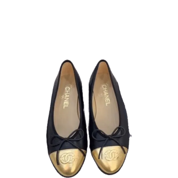 Chanel Ballerina Flats Black/Gold