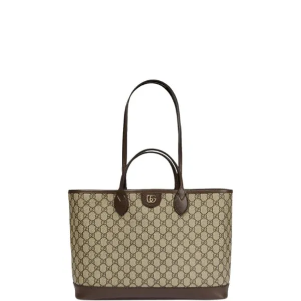 Gucci Ophidia Medium GG Canvas Tote Bag Brown 40cm 739730