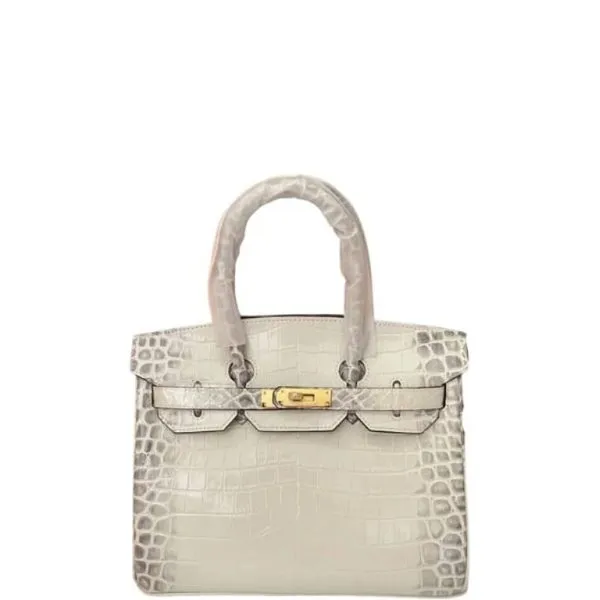 Hermes Birkin 30 Crocodile Himalaya Gold Hardware 30cm