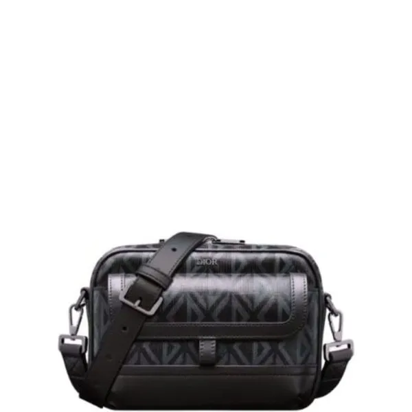 Dior Hit The Road Messenger Bag CD Black 20cm