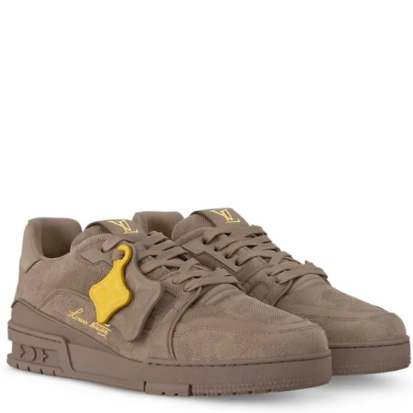 Louis Vuitton Trainer Sneaker Taupe Brown