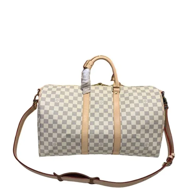 Louis Vuitton Keepall Bandouliere 45 Damier Azur Canvas 17.7in/45cm LV N41430