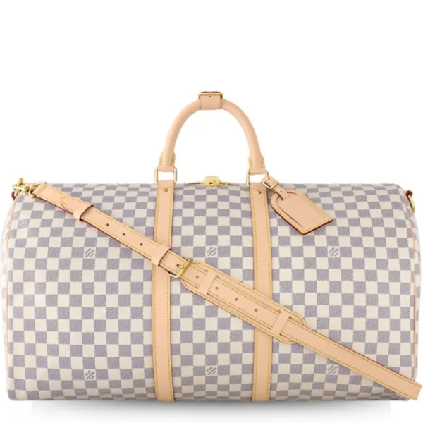 Louis Vuitton Damier Azur Canvas Keepall Bandouliere 55