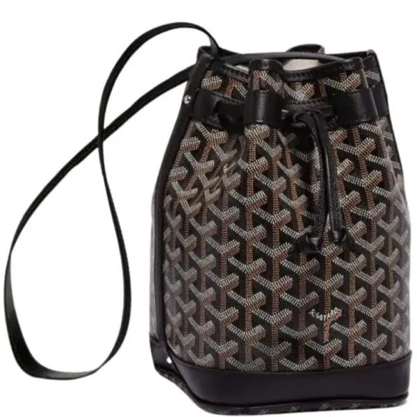 Goyard Goyardine Petit Flot Bucket Bag Black 23cm