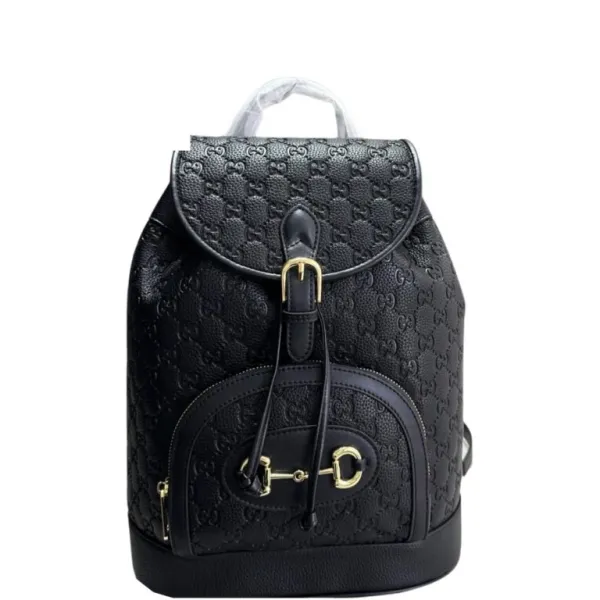Gucci's Black 1955 Horsebit Backpack Large All 27cm