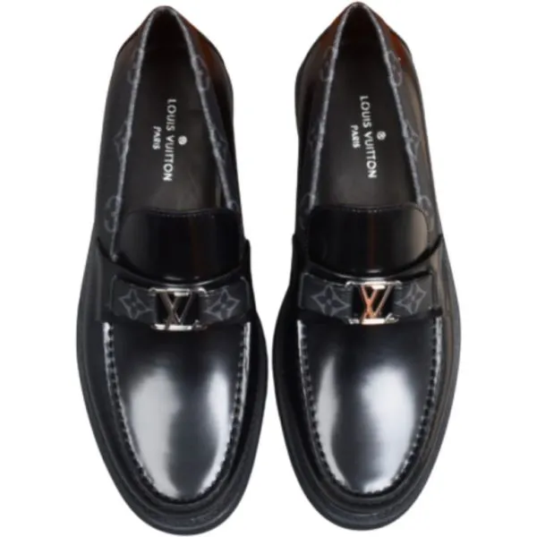 Louis Vuitton Monte Moccasin Loafer Black