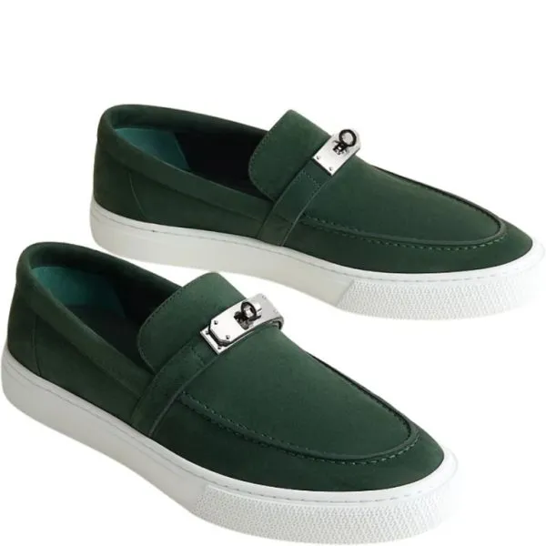 Hermes Game Slip-On Sneaker Vert Bouteille