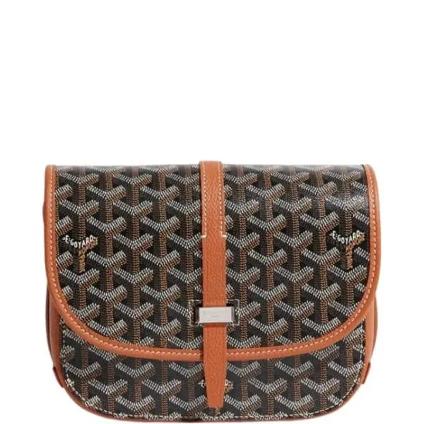 Goyard Belvedere PM Bag Black Tan 22cm