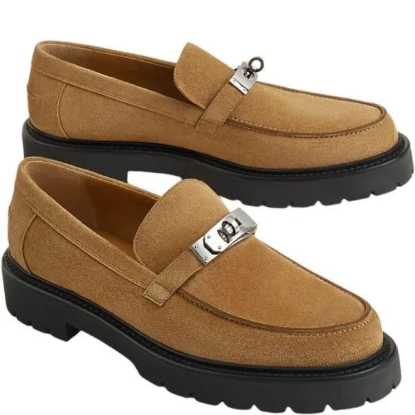 Hermes Icone Loafer Brun Fume