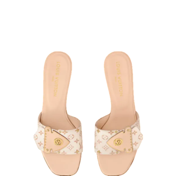 Louis Vuitton Frame Flat Mule Beige