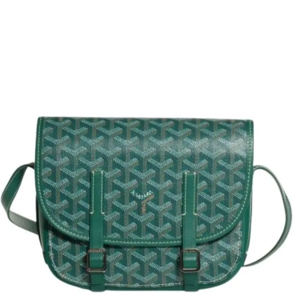 Goyard Goyardine Belvedere PM Messenger Bag Green 21cm