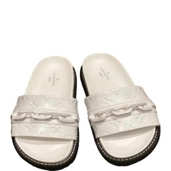 Louis Vuitton LV Sunset Flat Comfort Mule White