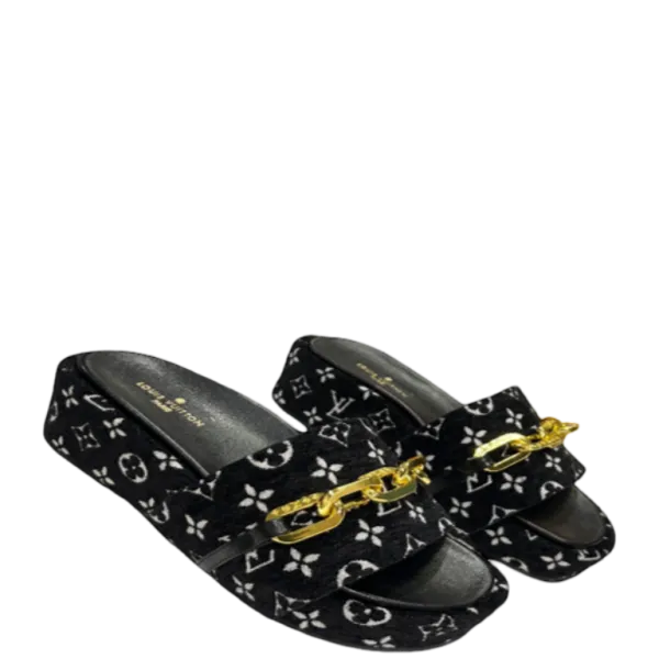 Louis Vuitton Jumbo Flatform Mule Black