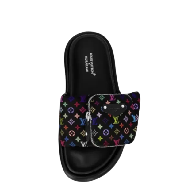 Louis Vuitton LV X Tm Pool Pillow Flat Comfort Mule Black