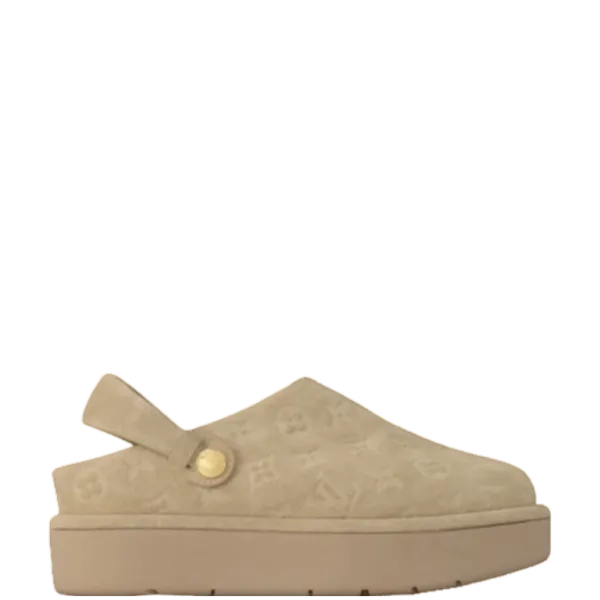 Louis Vuitton Aspen Platform Clog Beige