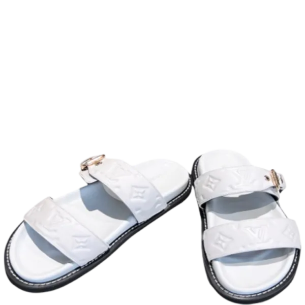 Louis Vuitton Women’s Bom Dia Flat Mule White