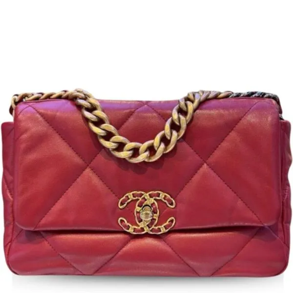 Chanel 19 Handbag Red