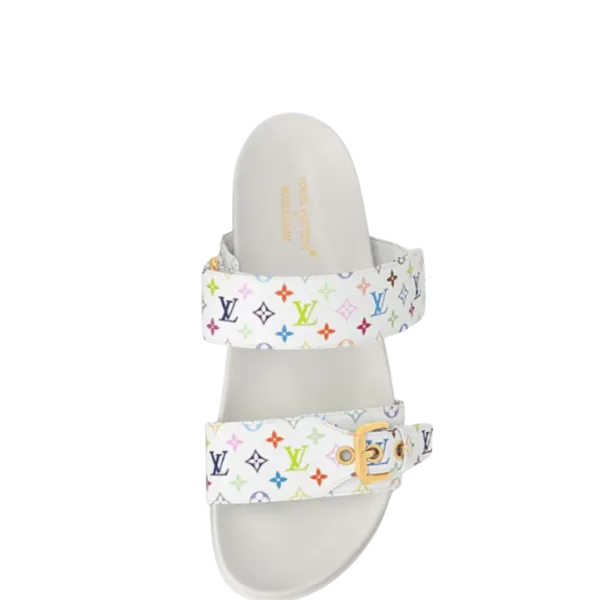 Louis Vuitton LV X Tm Bom Dia Flat Comfort Mule Multicolored Blanc