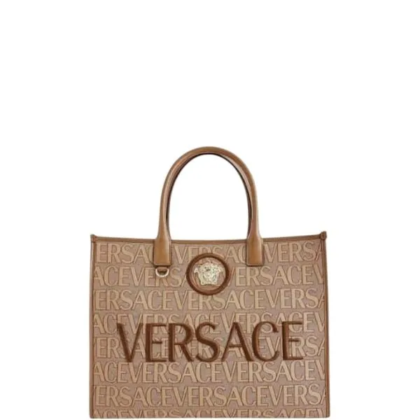 Versace Allover Large Tote Bag Brown 39cm 1004741 1a08199 Dtu Unica 2n24v