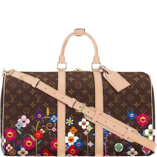 Louis Vuitton X Takashi Murakami 45cm M14182 Bandouliere Brown Keepall