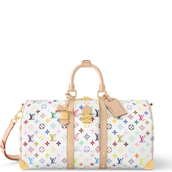 Louis Vuitton X Takashi Murakami 45cm Bandoulière 45 Bag Multicolore Blanc Keepall