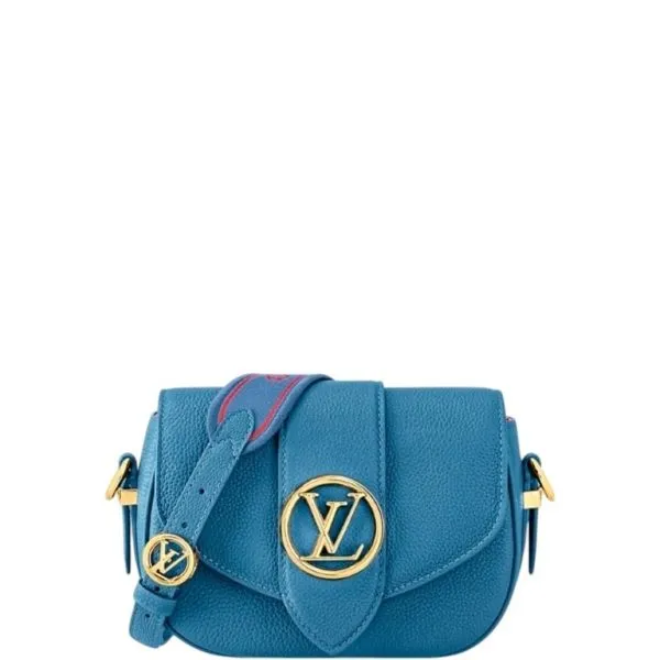 Louis Vuitton Pont 9 Soft MM Blue 25cm