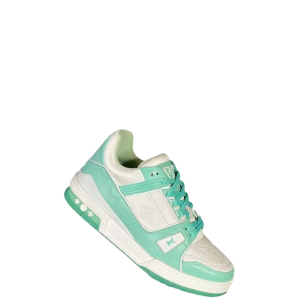 Louis Vuitton Trainer Sneaker Rubber Monogram Mint Virgil Abloh