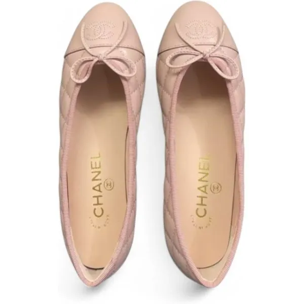 Chanel Light Pink Ballet Flats